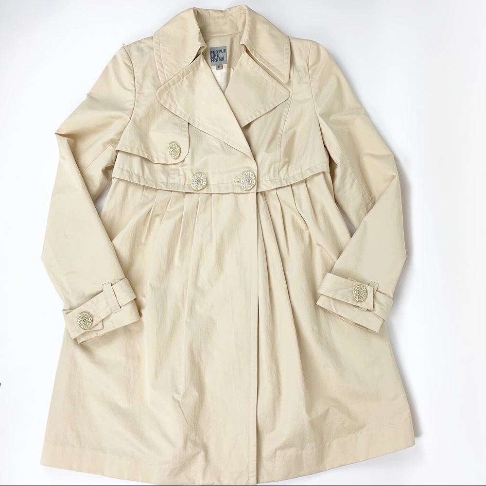 Anthropologie People Like Frank Trench coat Jacket